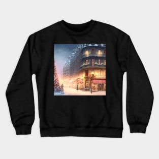 Christmas in town square VIII Crewneck Sweatshirt